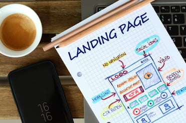 Landing page to generate leads